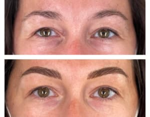 Eyebrow Tattoo result by Danielle’s Brow Room in New Paltz, NY
