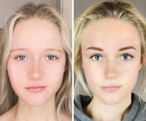 Eyebrow Tattoo result by Darcy Robinson Permanent Cosmetics and tattoo in Freedom, WY