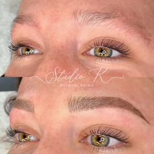 Eyebrow Tattoo result by Daymaker Artistry in Brownsburg, IN