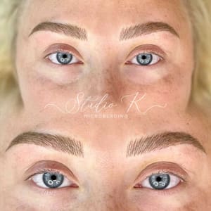 Eyebrow Tattoo result by Daymaker Artistry in Brownsburg, IN