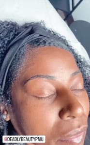 Eyebrow Tattoo result by Deadly beauty Pmu in Bakersfield, CA