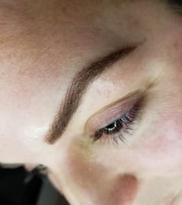 Eyebrow Tattoo result by Deena Cosmetics Asheville Studio in Asheville, NC