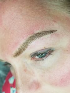 Eyebrow Tattoo result by Deena Cosmetics Asheville Studio in Asheville, NC