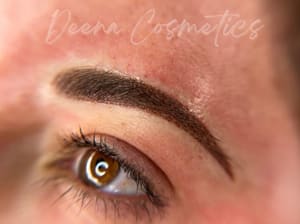 Eyebrow Tattoo result by Deena Cosmetics Cashiers Studio in Cashiers, NC