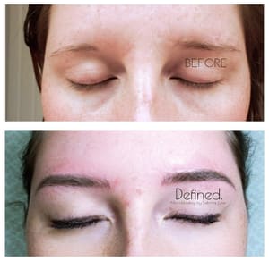 Eyebrow Tattoo result by Defined. Brow and Lash Studio in Southern Pines, NC