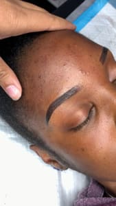 Eyebrow Tattoo result by Deja Sade Cosmetics in Fort Lauderdale, FL
