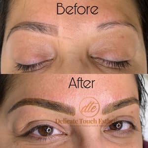 Eyebrow Tattoo result by Delicate Touch Esthetics by Mylene in Fair Oaks, CA