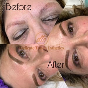 Eyebrow Tattoo result by Delicate Touch Esthetics by Mylene in Fair Oaks, CA