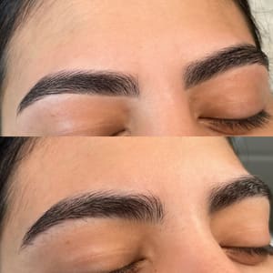 Eyebrow Tattoo result by Delmary Rodríguez Studio in Tomball, TX