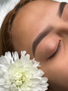 Eyebrow Tattoo result by Delmary Rodríguez Studio in Tomball, TX