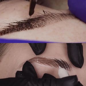Eyebrow Tattoo result by Deluxe Brows Miami in Miami, FL