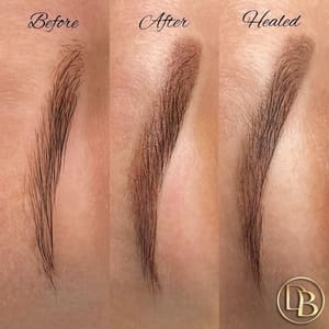 Eyebrow Tattoo result by Deluxe Brows Miami in Miami, FL