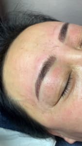 Eyebrow Tattoo result by Demi Permanent Makeup & BlossomMD in San Ramon, CA