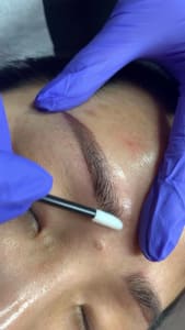 Eyebrow Tattoo result by Demi Permanent Makeup & BlossomMD in San Ramon, CA