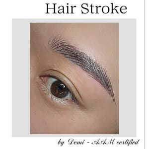 Eyebrow Tattoo result by Demi Studio in Montclair, NJ