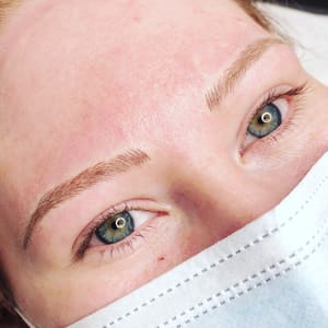 Eyebrow Tattoo result by Dermadesign Beauty Studio in Allentown, PA