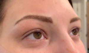 Eyebrow Tattoo result by Dermahue Total Wellness Studio in Henrico, VA