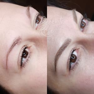 Eyebrow Tattoo result by Desert Rose Permanent Makeup in Las Vegas, NV