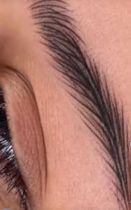 Eyebrow Tattoo result by Design & Style By Verónica in Manassas, VA