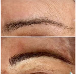 Eyebrow Tattoo result by DesignDria Beauty Bar in Houston, TX