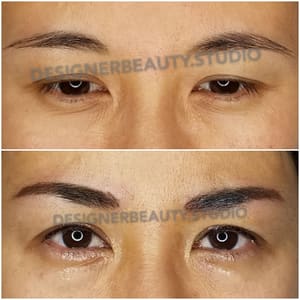 Eyebrow Tattoo result by Designer Beauty (Skin Care and Permanent Make-up by Chin Lee) in Northridge, CA