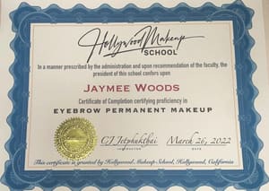 Eyebrow Tattoo result by Desire Ink X JF Beauty in San Diego, CA
