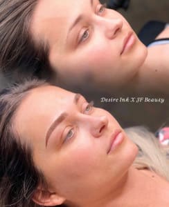 Eyebrow Tattoo result by Desire Ink X JF Beauty in San Diego, CA