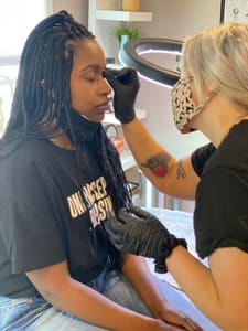 Eyebrow Tattoo result by Desthetics in Marietta, OH