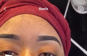 Eyebrow Tattoo result by Dexterity Brows by Crystal West in Houston, TX