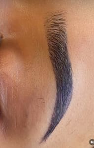Eyebrow Tattoo result by Dexterity Brows by Crystal West in Houston, TX