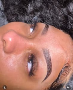Eyebrow Tattoo result by Dexterity Brows by Crystal West in Houston, TX