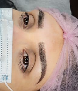Eyebrow Tattoo result by Diamond Brows Microblading, Body and Beauty in Fresno, CA