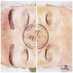 Eyebrow Tattoo result by Diamond Brows Microblading, Body and Beauty in Fresno, CA