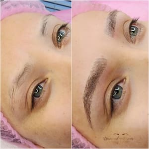 Eyebrow Tattoo result by Diamond Brows Microblading, Body and Beauty in Fresno, CA