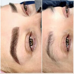 Eyebrow Tattoo result by Diamond Brows Microblading, Body and Beauty in Fresno, CA