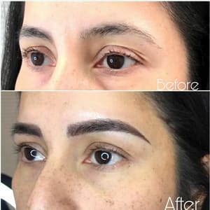 Eyebrow Tattoo result by Diamond Brows Microblading, Body and Beauty in Fresno, CA