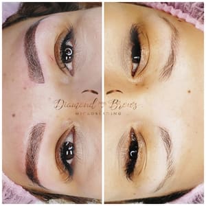Eyebrow Tattoo result by Diamond Brows Microblading, Body and Beauty in Fresno, CA