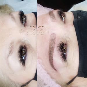 Eyebrow Tattoo result by Diamond Brows Microblading, Body and Beauty in Fresno, CA