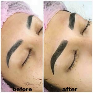 Eyebrow Tattoo result by Diamond Brows Microblading, Body and Beauty in Fresno, CA