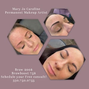 Eyebrow Tattoo result by Diamond Ink permanent cosmetics in Struthers, OH
