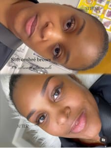 Eyebrow Tattoo result by Diamond Le Brows LLC in Yardley, PA