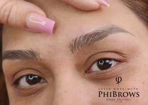 Eyebrow Tattoo result by Diana Rosa's Brows in Houston, TX