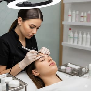 Eyebrow Tattoo result by Diane's Permanent Makeup & Eyelash Extensions in East Greenwich, RI