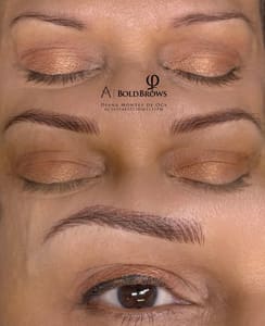 Eyebrow Tattoo result by Diny Brows Studio in Miami, FL