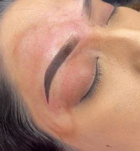 Eyebrow Tattoo result by Diosa Ink & Academy (Microblading & Fine line Tattoo Academy) in Rialto, CA