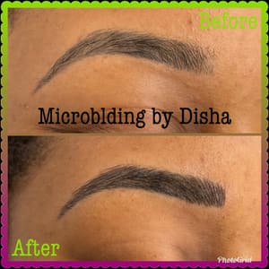 Eyebrow Tattoo result by Disha's Eyebrow Threading and Skincare in Jupiter, FL