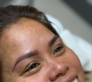 Eyebrow Tattoo result by Diva Permanent Makeup (PMU) Microblading by Jackie Franklin Indiana in Franklin, IN