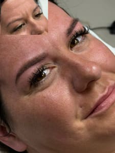 Eyebrow Tattoo result by Diva Permanent Makeup (PMU) Microblading by Jackie Franklin Indiana in Franklin, IN