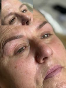 Eyebrow Tattoo result by Diva Permanent Makeup (PMU) Microblading by Jackie Franklin Indiana in Franklin, IN