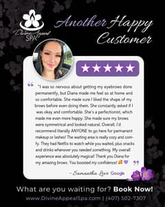 Eyebrow Tattoo result by Divine Appeal Spa in Casselberry, FL